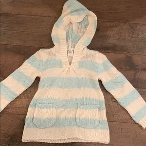 Old Navy Striped Knit Hoodie/Dress